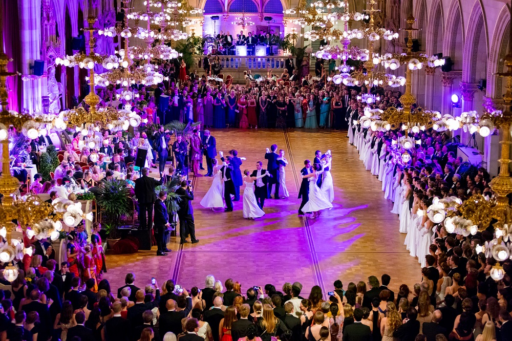 Foto der Eröffnung des Concordia Balls im Festsaal des Wiener Rathauses